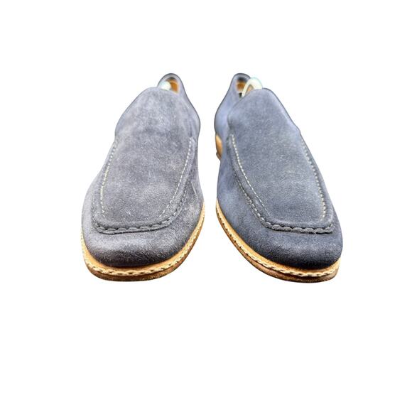 J.M. Weston Navy Suede Loafers EU 42 US 9 Made in Italy Vero Cuoio main image 5